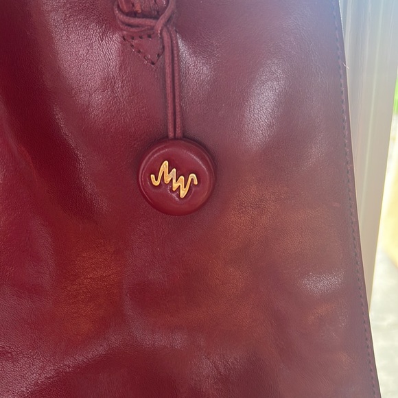 Monsac Red Leather Purse - Picture 2 of 4